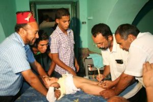 Photo of a circumcision surgery